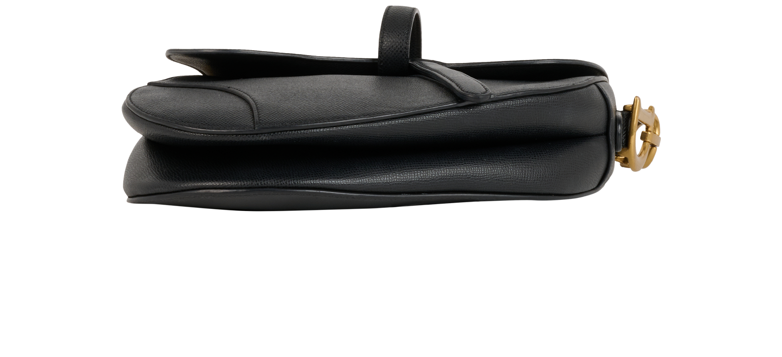 Classic Saddle, &pound;1,900, Handbags, Black, Leather, Top view